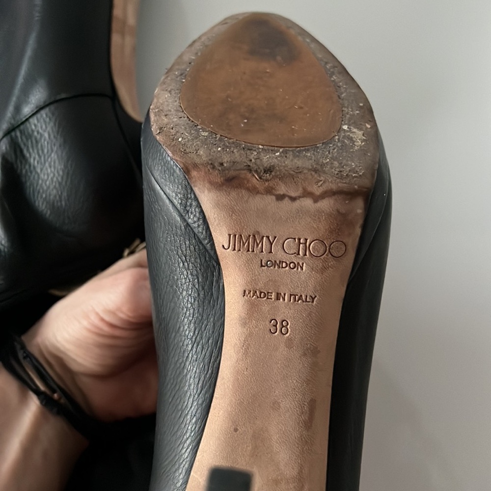 Jimmy Choo tall black boots - Picture 6 of 8